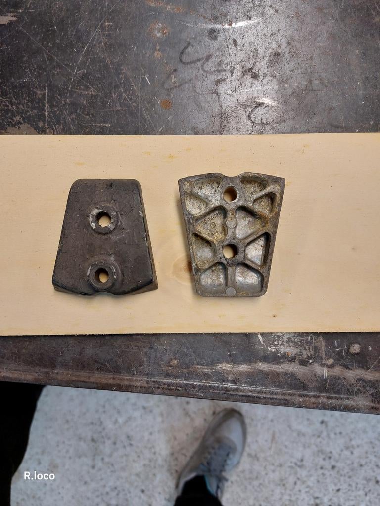 Zundapp 529 schokbreker frameplaatjes, Ophalen of Verzenden, Gebruikt, Frame