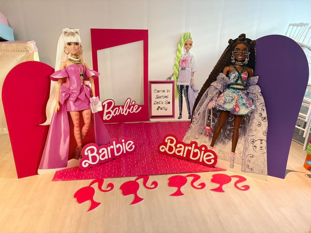 Barbie Decoratie Cutout Set, Ophalen, Zo goed als nieuw, Versiering, Verjaardag