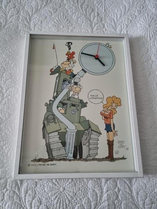 Klok  "de Generaal"      Peter de Smet, Verzamelen, Stripfiguren, Ophalen of Verzenden, Kuifje, Zo goed als nieuw, Beeldje of Figuurtje