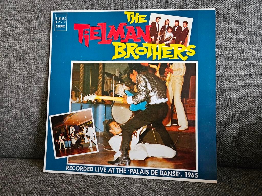 Nederbeat Indorock ~ The Tielman Brothers - Live! LP, Ophalen of Verzenden, Zo goed als nieuw, 12 inch, Poprock