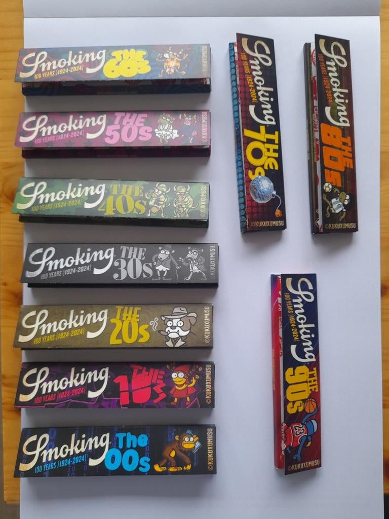 Smoking vloei serie van 10 verschillenden, Ophalen of Verzenden, Nieuw