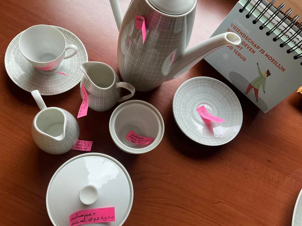 Arzberg 2025 filigran grau / prijswinnend design servies, Ophalen of Verzenden