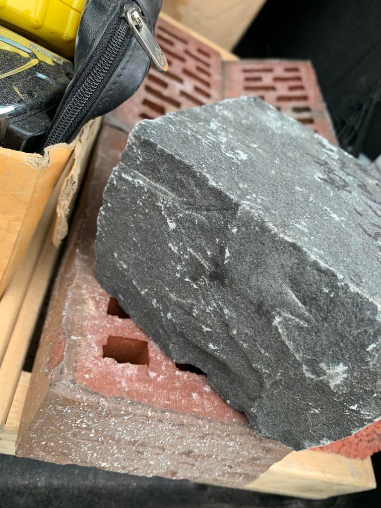 Basalt Kasseien Platines Kinderkopjes natuursteen bestrating, Nieuw, Kei, Basalt, Antraciet