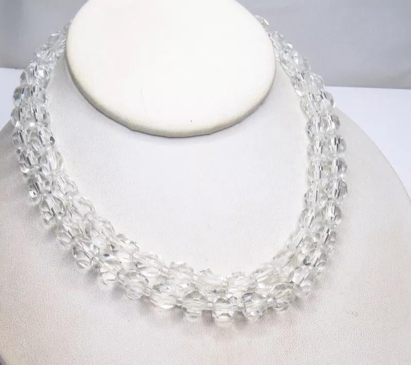 Prachtig kristallen collier, Sieraden, Tassen en Uiterlijk, Kettingen, Ophalen of Verzenden, Zo goed als nieuw, Overige materialen