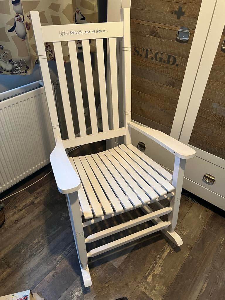 Schommelstoel, schommelstoel voor babykamer, Ophalen, Zo goed als nieuw, Stoel(en)