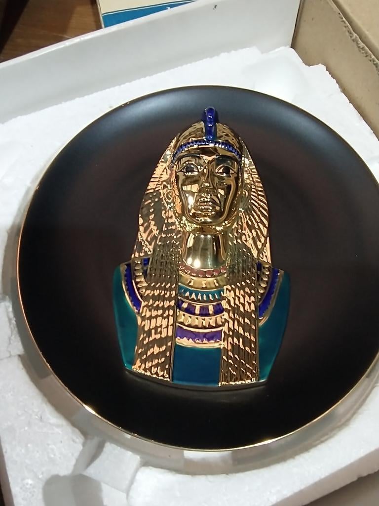 Wandbord Nefertiti. 22 karaat goud., Ophalen of Verzenden