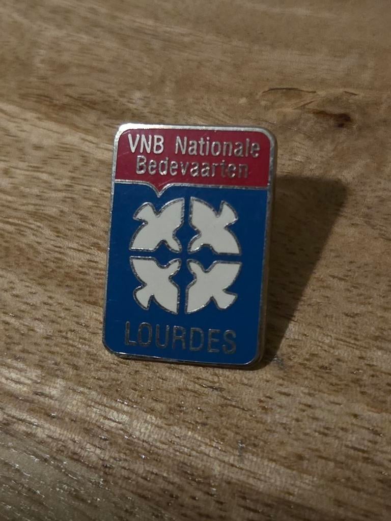 VNB Nationale Bedevaarten Lourdes, Ophalen of Verzenden, Zo goed als nieuw, Overige onderwerpen, Speldje of Pin