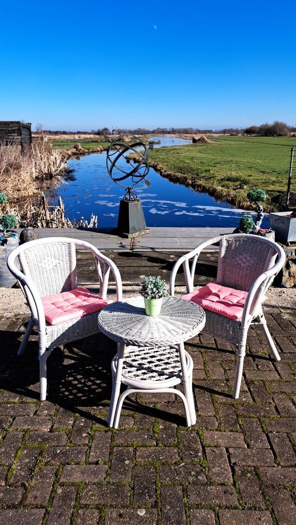 Rotan Bistro set, Ophalen, Rotan