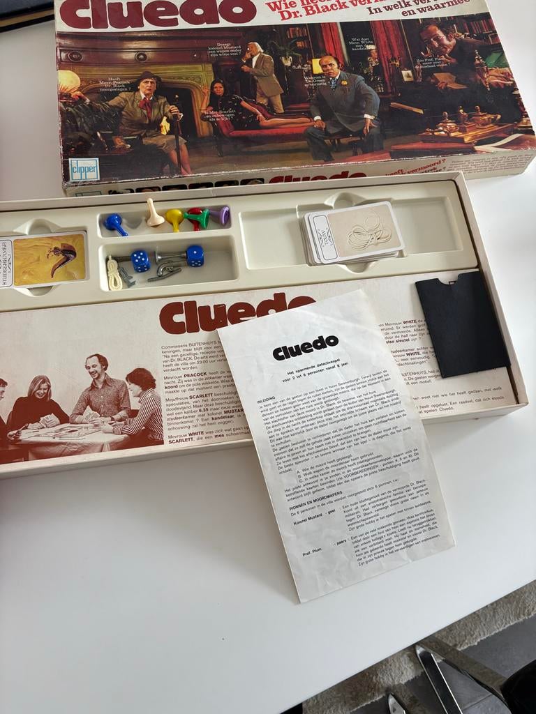 Cluedo de Nederlandse versie, Vijf spelers of meer, Ophalen of Verzenden, Zo goed als nieuw