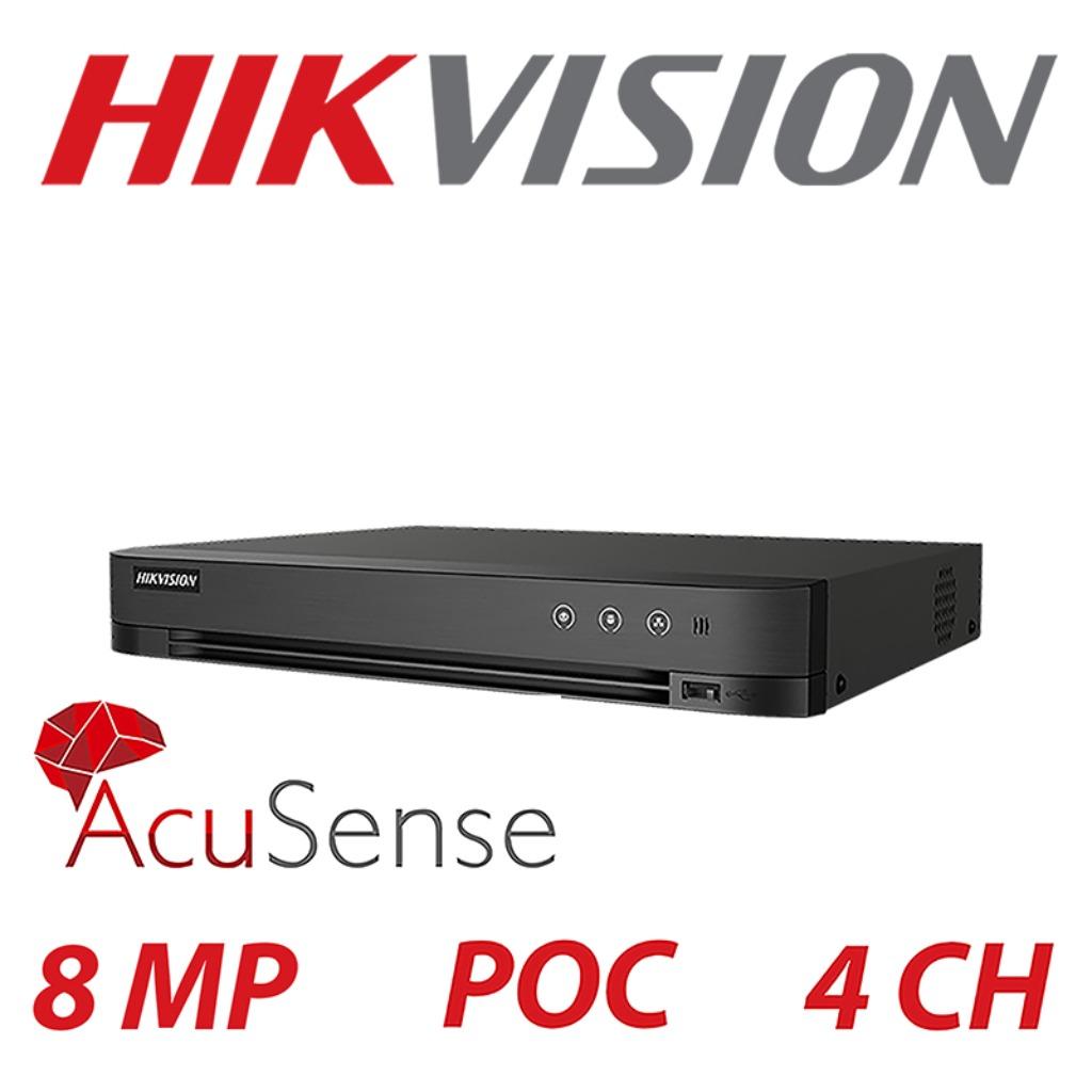5MP Hikvision ColorVu AcuSense Hybrid PoC set/DVR + 2camera, Ophalen of Verzenden, Nieuw, Buitencamera