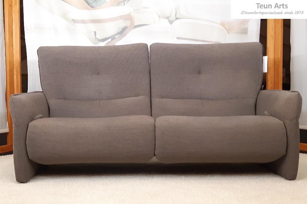 Stoffen relaxbank van Duits topmerk Himolla, Huis en Inrichting, 150 tot 200 cm, 75 tot 100 cm, Ophalen of Verzenden, Rechte bank