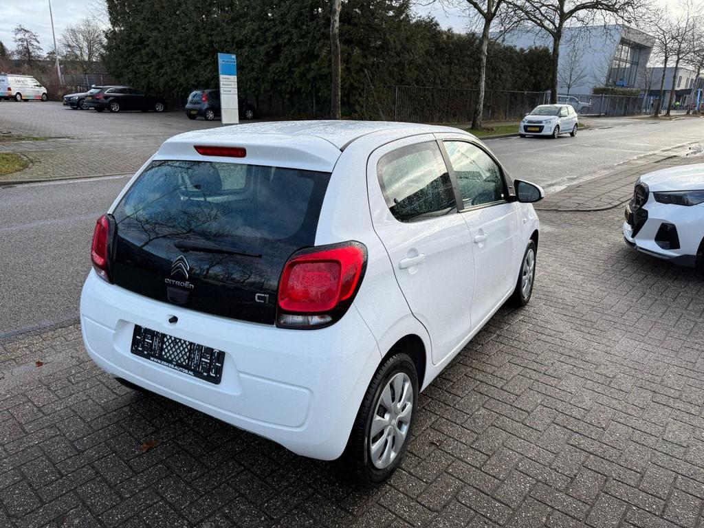 Citroen C1 1.0 VTi Shine, Navi, Camera Dealer auto, Voorwielaandrijving, Stof, C1, Wit