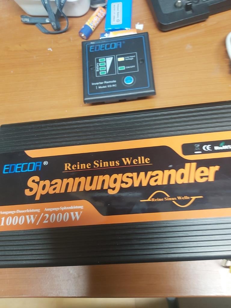 Omvormer 1000/2000w., Ophalen