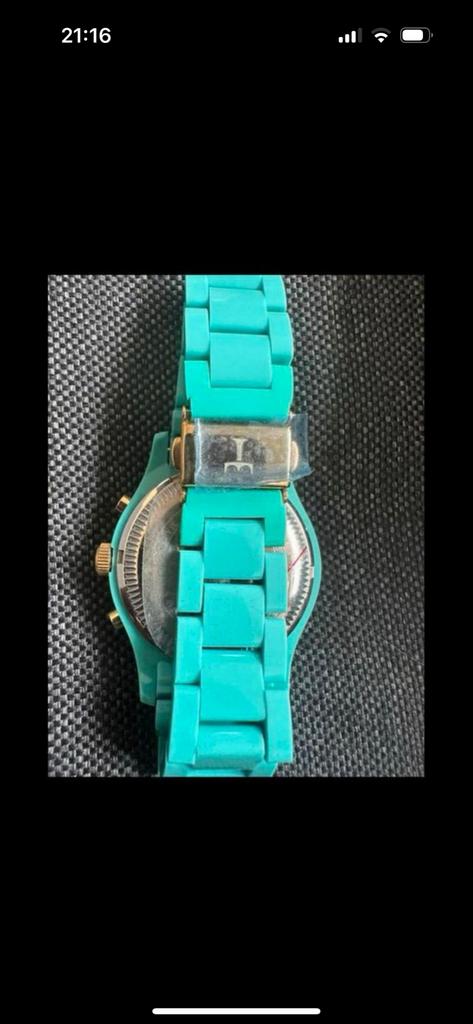 Triwa horloge turquoise, Overige merken, Overige materialen, Gebruikt, Polshorloge