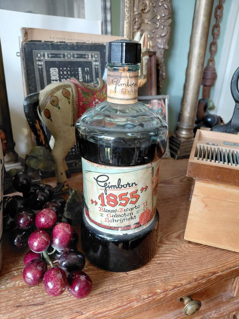 Grote fles schrijfinkt. Zwarte galnoten Gimborn, Ophalen of Verzenden