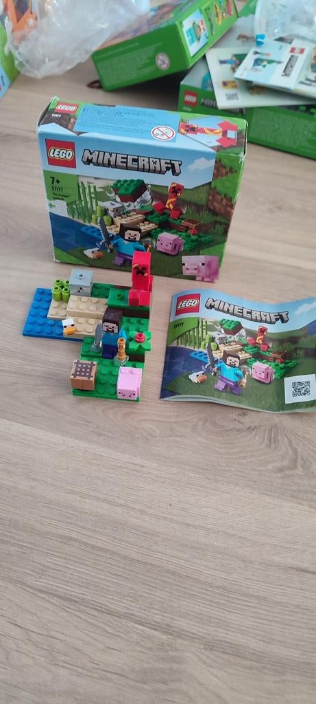 Lego minecraft The creeper ambush 21177, Ophalen of Verzenden, Zo goed als nieuw