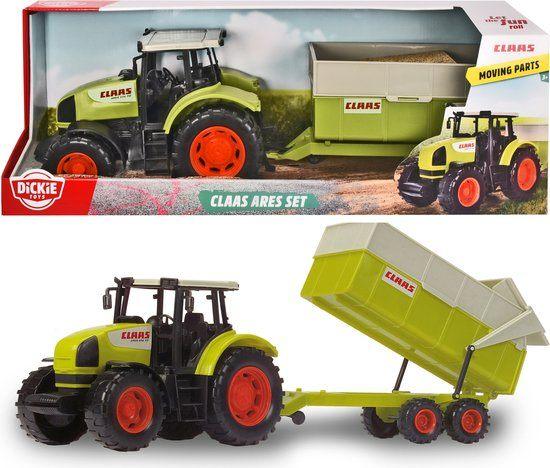 Dickie Toys: Claas Tractor & Aanhangwagen 57 cm, Kinderen en Baby's, Speelgoed | Speelgoedvoertuigen, ., Nieuw, Ophalen of Verzenden