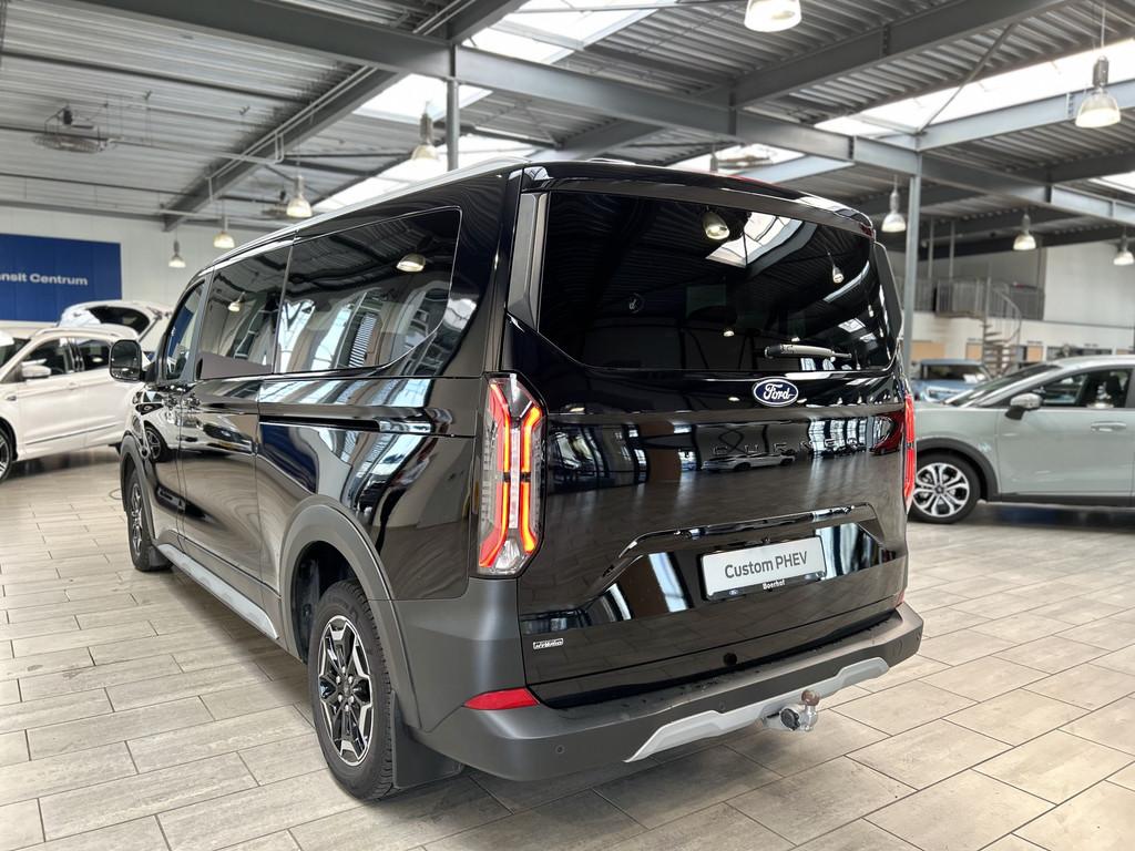 Ford Tourneo Custom Active 340 2.5 PHEV 233 pk L2 8 persoons, Auto's, Gebruikt, 1850 kg, Zwart, Bedrijf