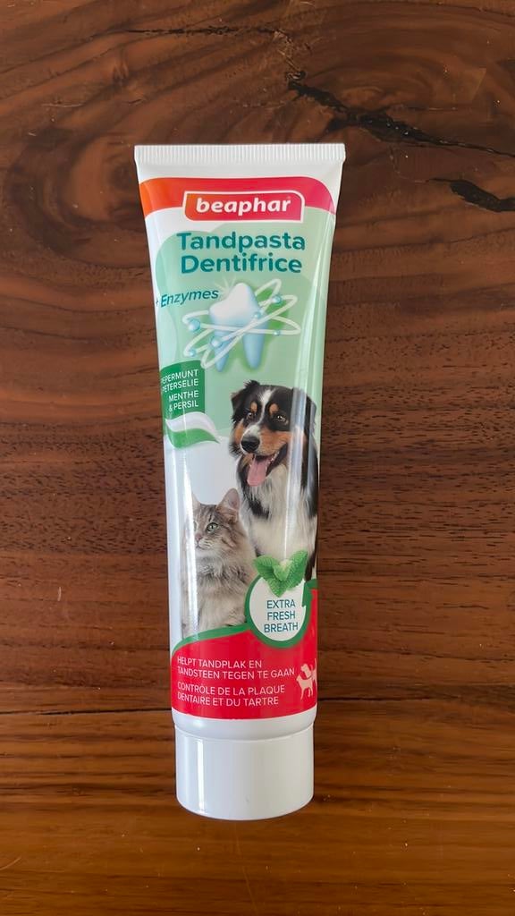 Beaphar tandpasta hond/kat tube 100 gram, Ophalen of Verzenden, Nieuw