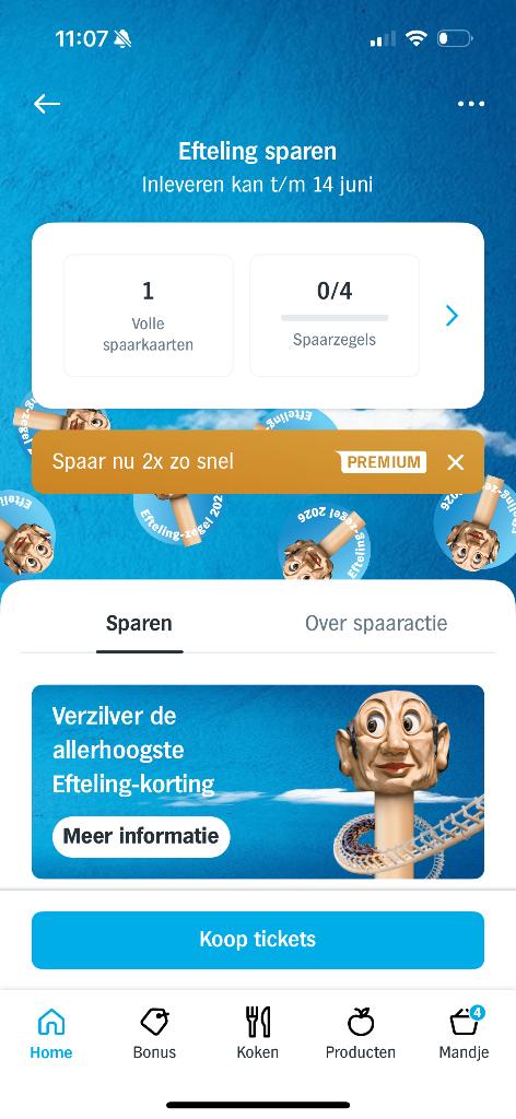 Efteling spaarkaart, Verzamelen, Supermarktacties, Albert Heijn, Ophalen of Verzenden