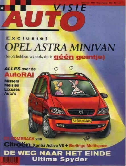 Autovisie 4 1997 : Citroen Xantia V6 - Renault Espace RXE, Ophalen of Verzenden, Gelezen, Algemeen