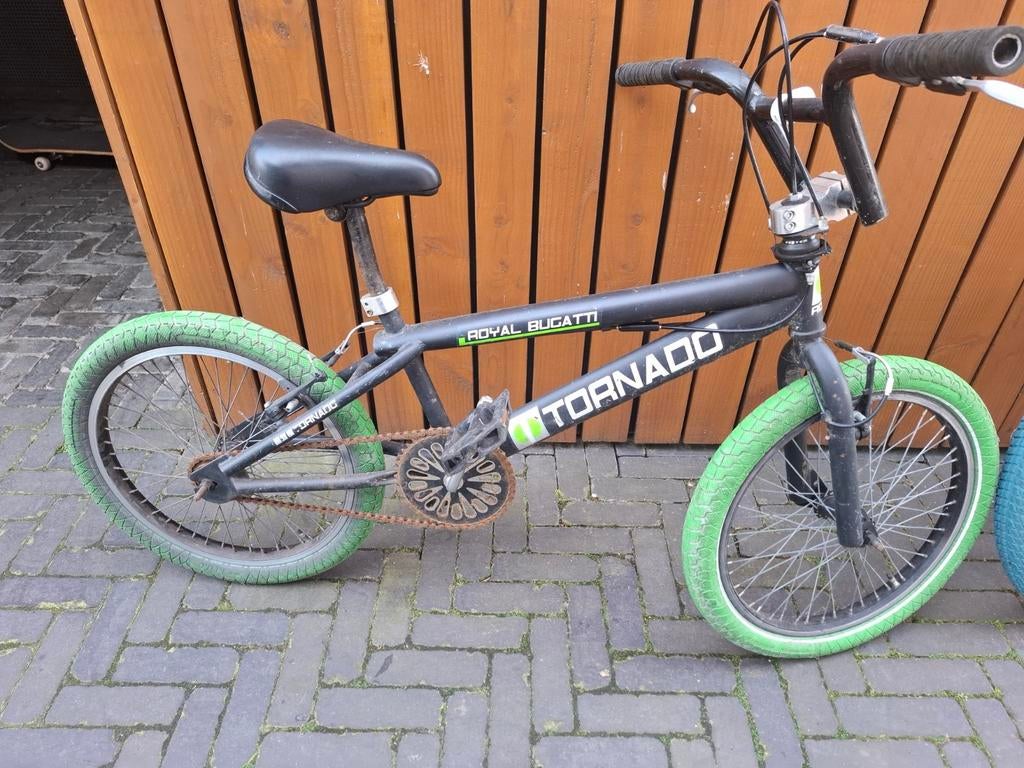 Royal Bugatti Tornado BMX  Groen, Ophalen, Gebruikt, Staal, Voetsteunen