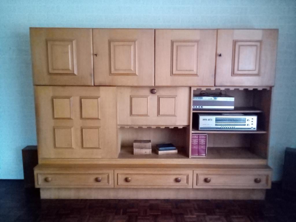 wandmeubel, Huis en Inrichting, Ophalen, 250 tot 300 cm, Zo goed als nieuw, Met deur(en)