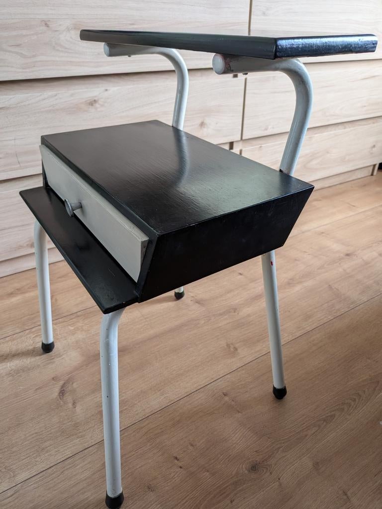 Wim Rietveld voor Auping nachtkastje - Vintage design, Huis en Inrichting, Slaapkamer | Nachtkastjes, Gebruikt, Minder dan 45 cm