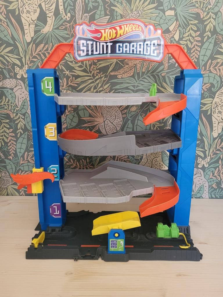 Hot Wheels Stunt Garage, Ophalen of Verzenden, Zo goed als nieuw