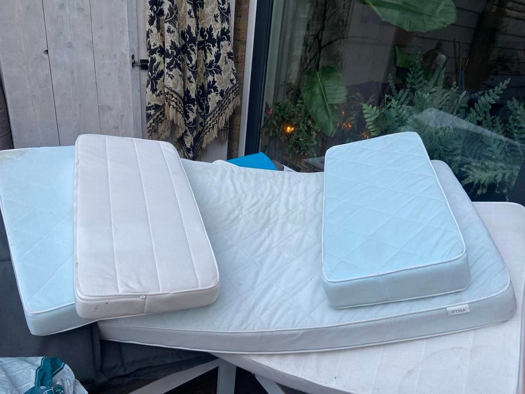 5 Matrassen voor kinderbedje, o.a. IKEA Vyssa, Gebruikt, Matras, Eenpersoons, 70 cm of minder