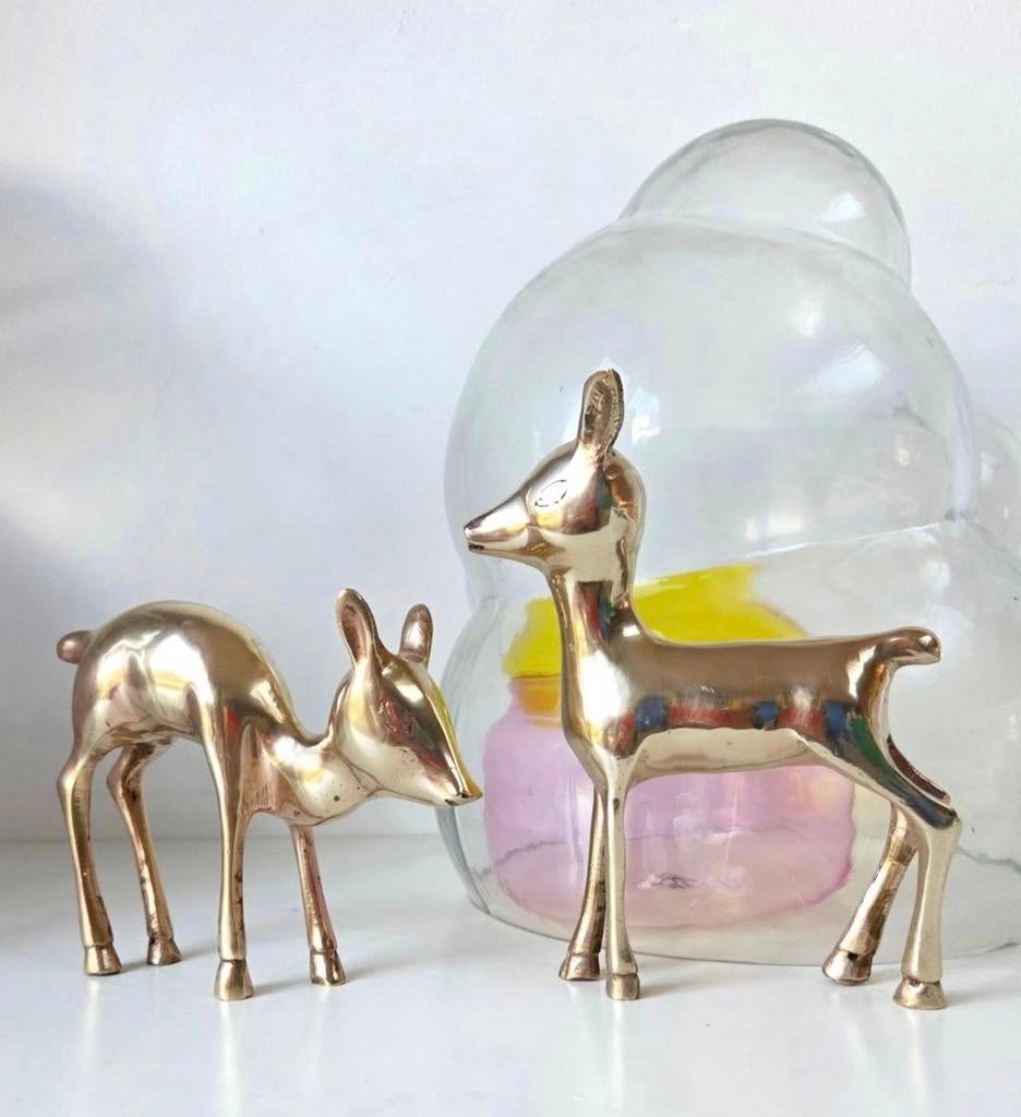 Vintage herten messing hert, Ophalen of Verzenden