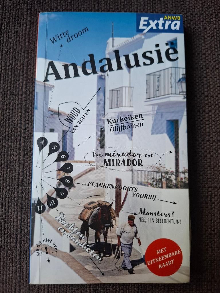 ANWB reisgids Andalusië (Spanje) + handige kaart, Gelezen, Europa, Ophalen of Verzenden, Reisgids of -boek