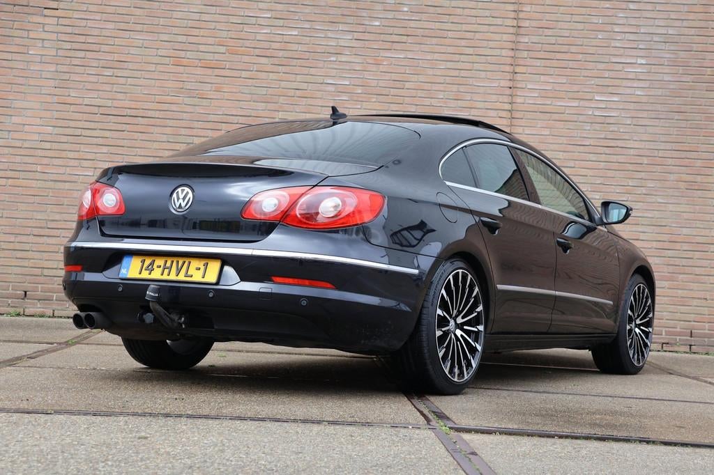Volkswagen Passat CC 2.0 TSI |Pano|Leder|Navi|Stoelverw, Zwart, 4 cilinders, 1984 cc, Zwart