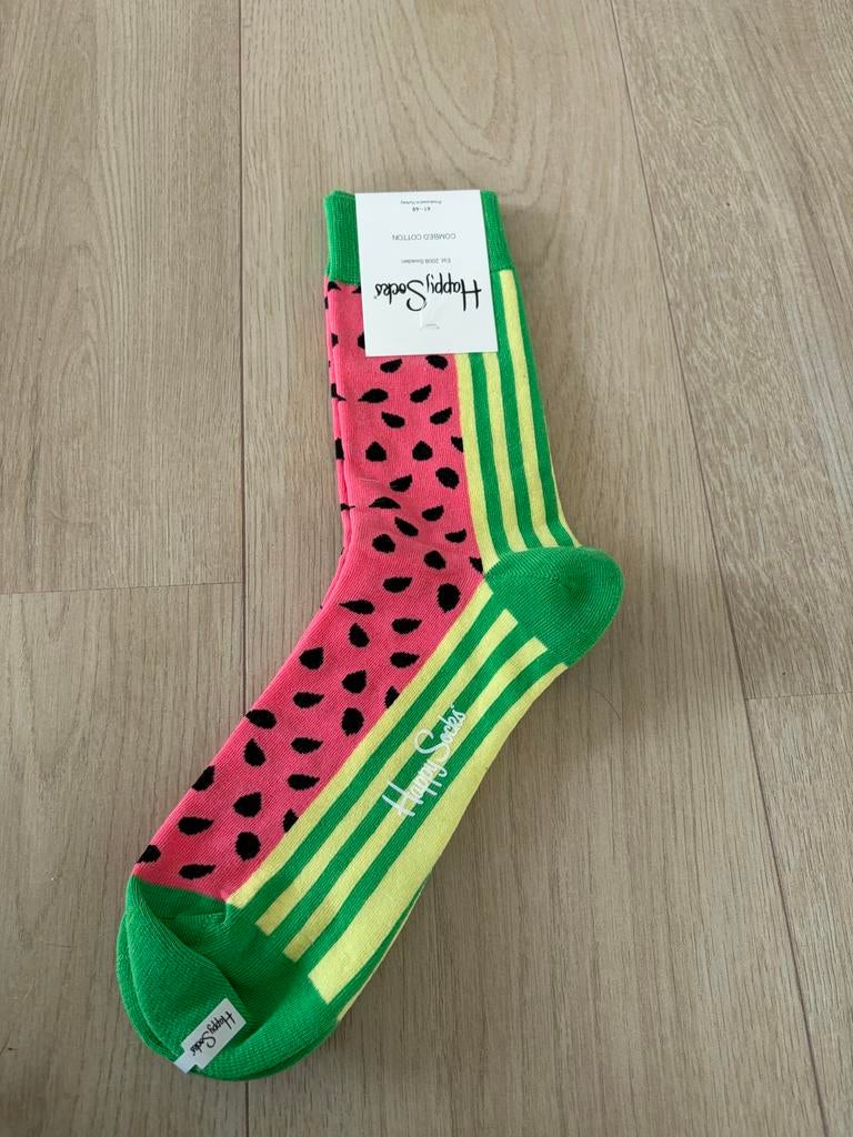 Happy Socks Watermeloen Sokken - Maat 41-46 - Nieuw, Verzenden, Nieuw, Maat 43 t/m 46, Overige kleuren