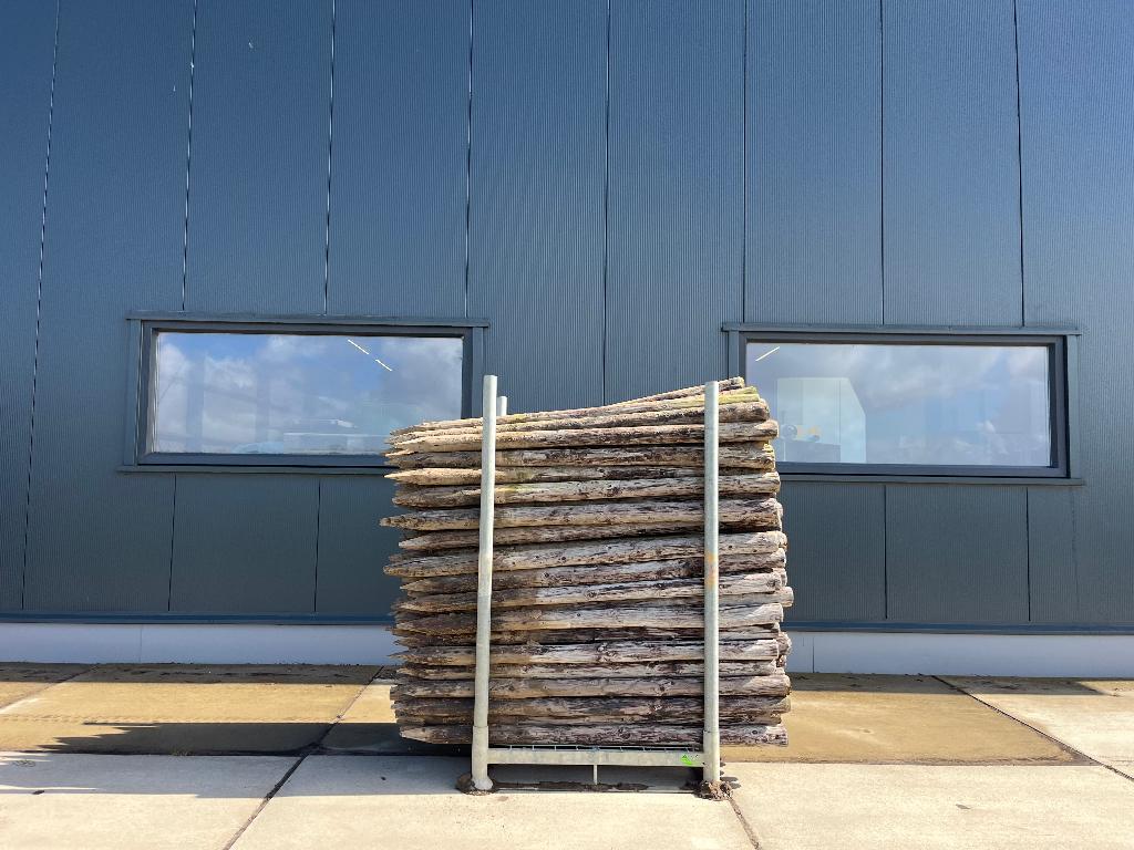 gecreosoteerde boompalen - weidepalen 8x180 cm, Tuin en Terras, Palen, Balken en Planken, Ophalen, Gebruikt, 180 tot 250 cm, Palen