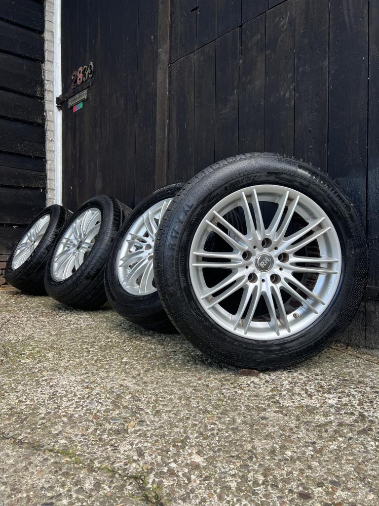 BMW x5 Transporter velgen 5x120 17 inch zomerset TPMS, Auto-onderdelen, Banden en Velgen, Niet ingevuld, Gebruikt, Banden en Velgen