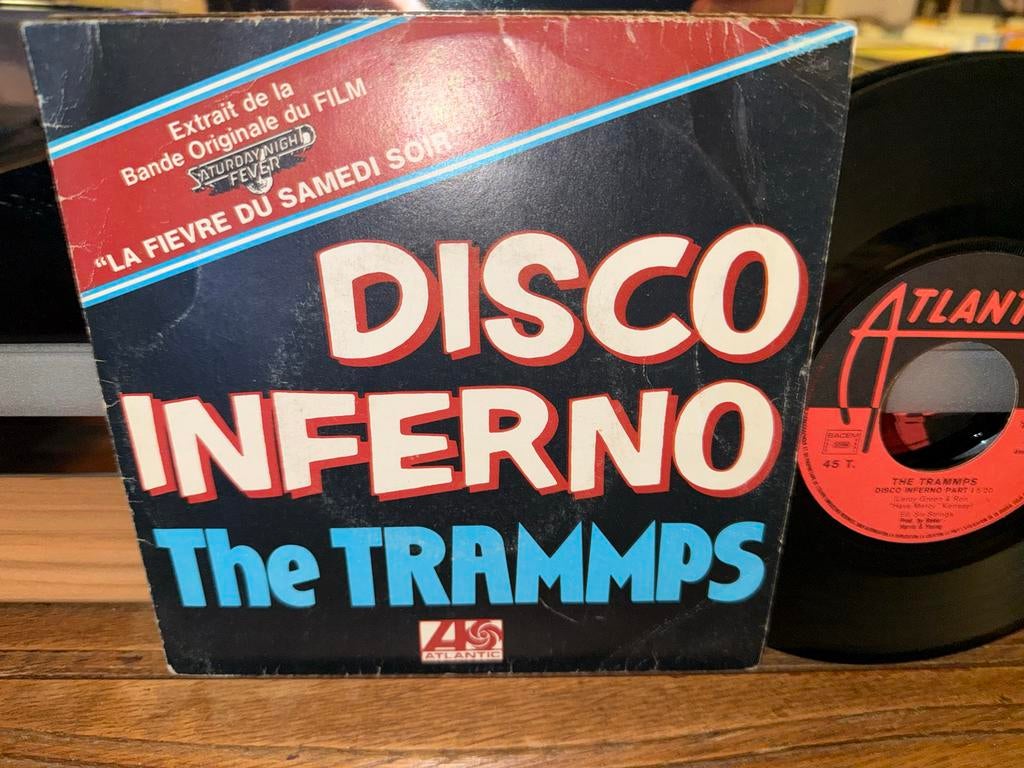 The Trammps - Disco Inferno (Soundtrack Saturday Night Fever, Ophalen of Verzenden, Zo goed als nieuw, 7 inch, Single