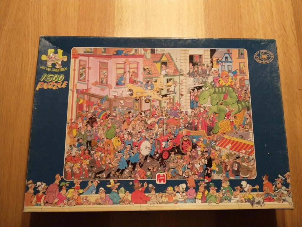 Jan van Haasteren puzzel carnaval 1500 stuks, Ophalen of Verzenden, 500 t/m 1500 stukjes, Zo goed als nieuw