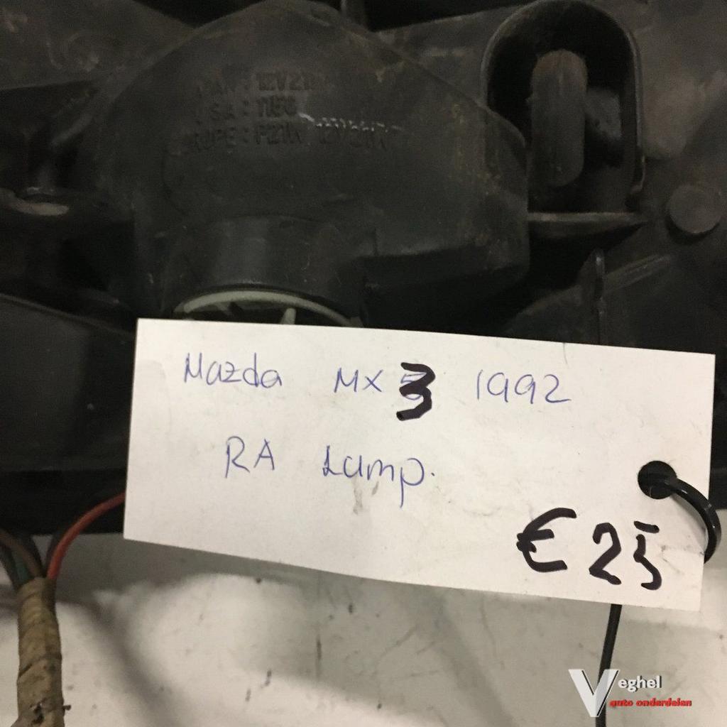 Mazda MX3 1992  Achterlicht  Rechtsachter, Auto-onderdelen, Verlichting, Gebruikt, Ophalen of Verzenden