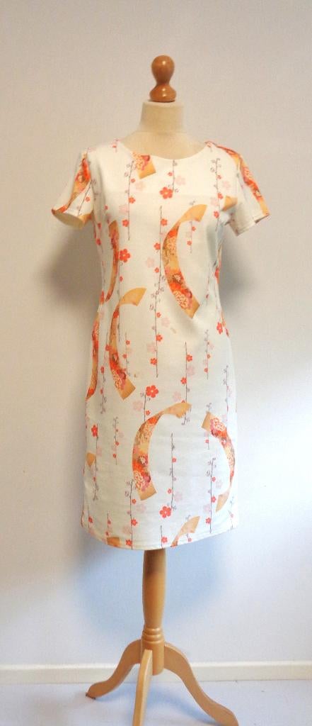 jurk Sophia, Maat 38/40 (M), Verzenden, Oranje, Zo goed als nieuw