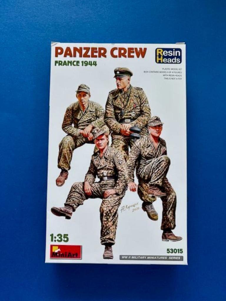 MiniArt	53015	Panzer Crew - France 1944 (Resin heads)	1/35, Verzenden, Nieuw, 1:35 tot 1:50