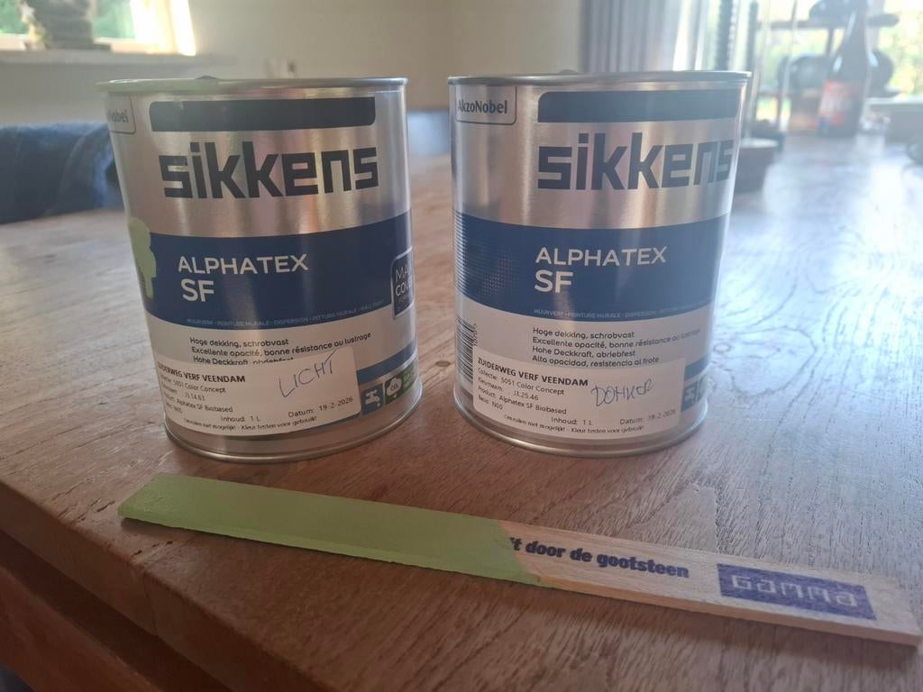 Muurverf aangeboden, Ophalen of Verzenden, Nieuw, Groen