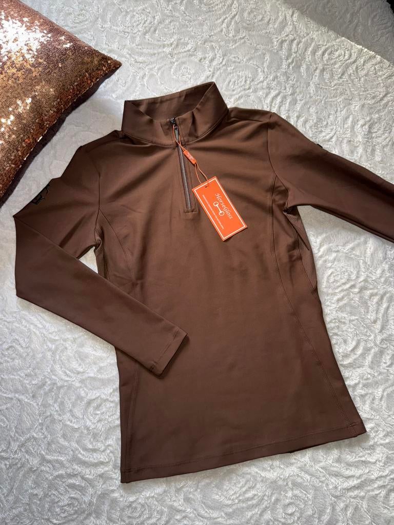 Horse gloss kylie trainingsshirt bruin maat s, Ophalen of Verzenden, Dames, Bovenkleding, Nieuw