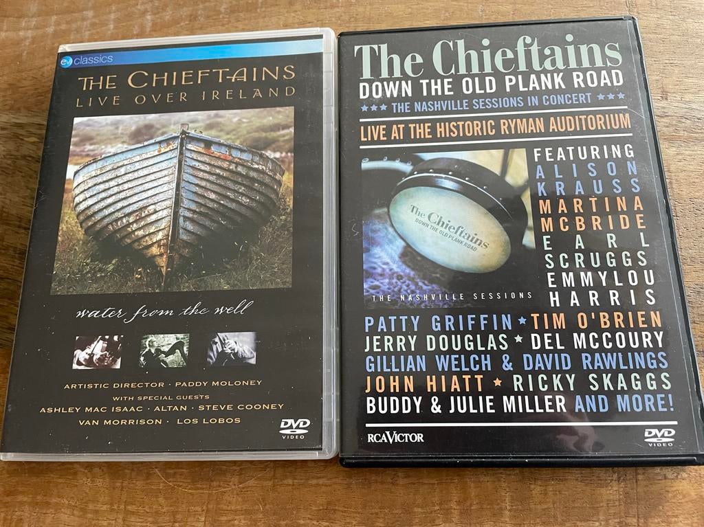 Chieftains - 2 live dvd’s, Alle leeftijden, Ophalen of Verzenden, Zo goed als nieuw