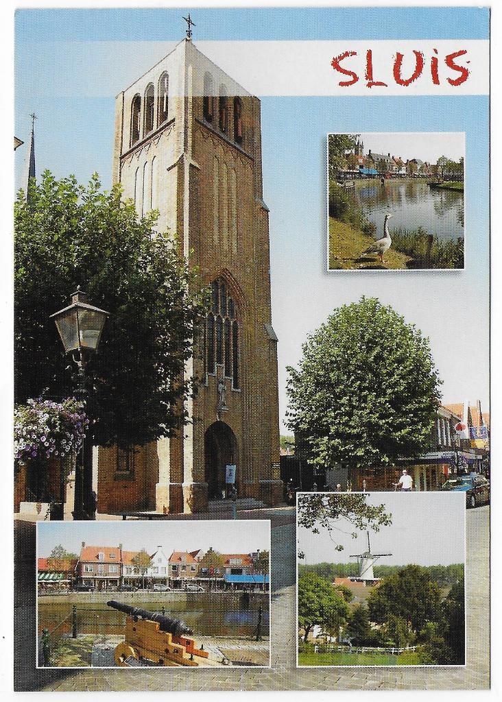 Sluis Ongelopen Ansichtkaart ( B5594 ), Verzenden, 1980 tot heden, Ongelopen