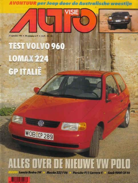Autovisie 19 1994 : Lomax 224 - Mazda 323F - Porsche 911, Ophalen of Verzenden, Gelezen, Algemeen