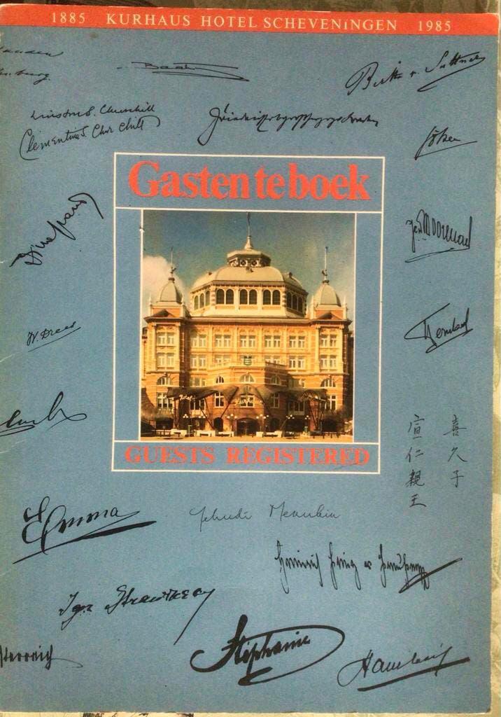 Gastenboek Kurhaus Hotel Scheveningen 1885-1985, Ophalen of Verzenden, Gelezen, Catalogus