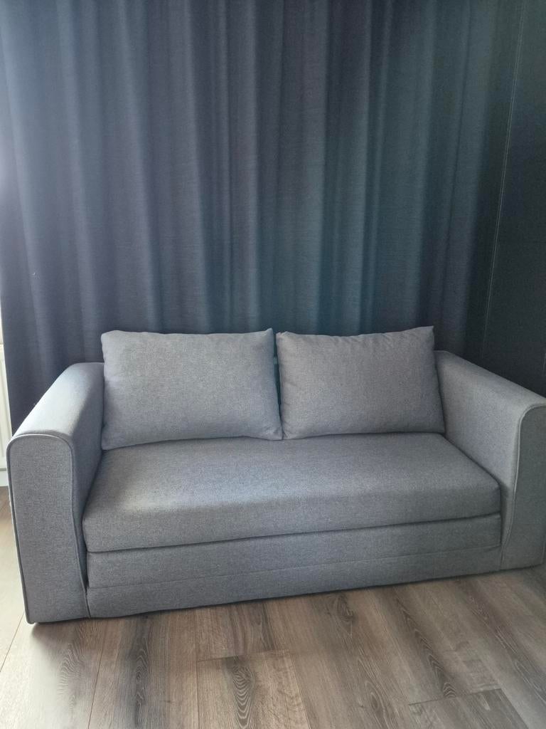 Slaapbank (Skillebekk van Jysk), Ophalen of Verzenden, Tweepersoons, Grijs