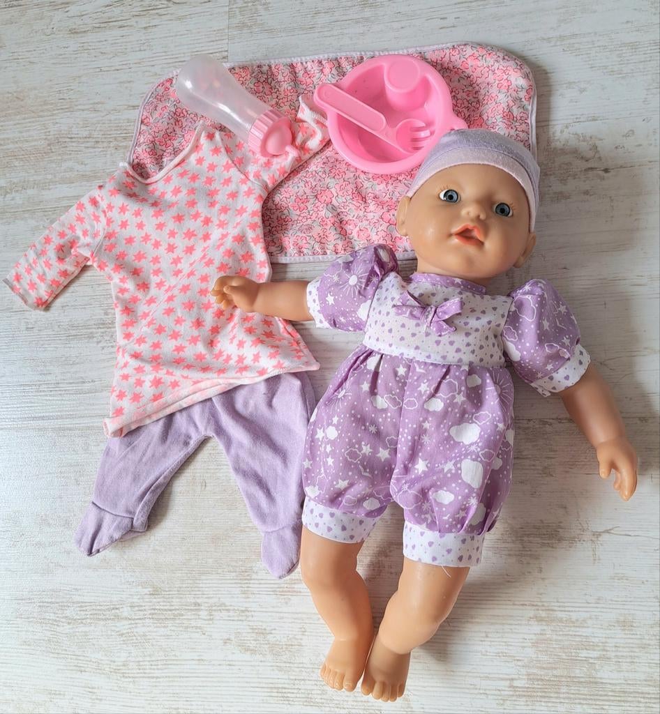 Zapf baby born baby annabell pop 30 cm speelset, Ophalen of Verzenden, Gebruikt, Babypop