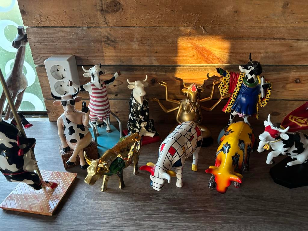 Diverse Cow Parade Beeldjes - Unieke Collectie, Ophalen, Zo goed als nieuw, Boerderijdier, Beeldje of Figuurtje
